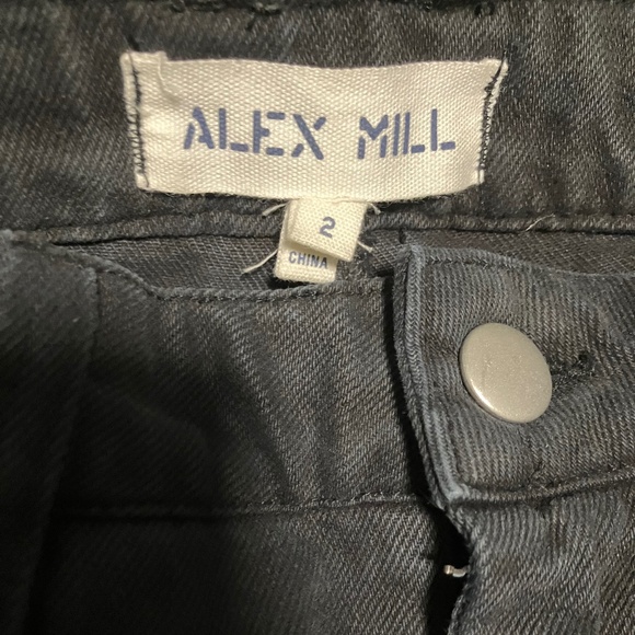 Size 2 Alex Mill high waisted black denim - Picture 9 of 11